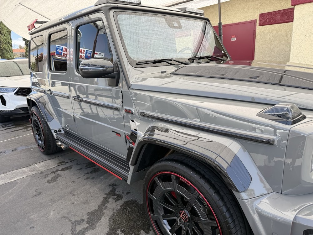 Freshly detailed Brabus G-Wagon, glossy finish